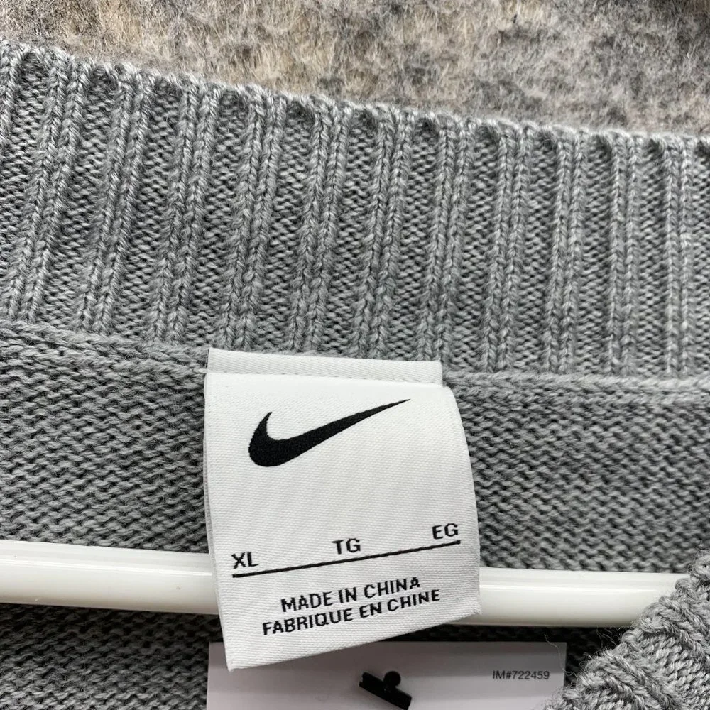 Nike Sweater Men Extra Large Golf Tiger Woods Knit DA4151-063 Limited Edition - Picture 7 of 14
